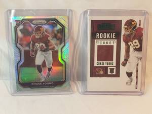 Lot of 2 Chase Young Rookie Cards