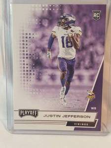 Justin Jefferson Rookie 2020 Panini Playoff No. 213