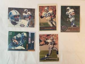 Lot of 5 Barry Sanders Cards
