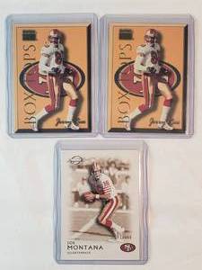 Lot of 3 Jerry Rice Inserts and Numbered Joe Montana 2011 Topps 263299