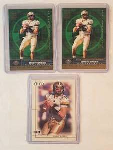 Lot of 3 Drew Brees Rookie Cards