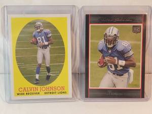 Lot of 2 Calvin Johnson Rookie Cards