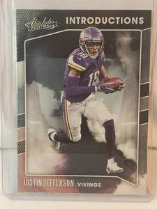 Justin Jefferson Rookie 2020 Panini Absolute Introductions No. I-JUJ