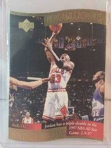 Michael Jordan 1997 Upper Deck Memorable Moments Die Cut No. 1 of 10