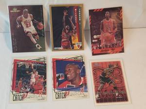 Lot of 6 Michael Jordan Cards