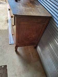 Vintage dresser with wheels