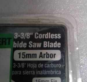 Avanti 3-38 in carbide saw blade