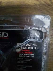 Ridgid ratcheting tubing cutter. Open package