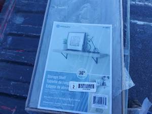36 in x 9.5 in floating shelf, new