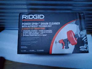 Ridgid Power Spin 14 in. x 25 ft. Hybrid Drain Cleaning Snake Auger (Manual or Cordless Drill Operated, Tool Only)