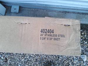 24 in range hood, Stainless steel, new