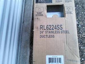 24 in range hood, Stainless steel, new
