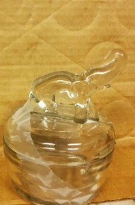 Glass candy dish Small, Elephant