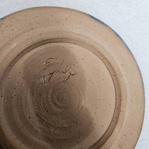 Pottery dish with lid, Cheese or Butter