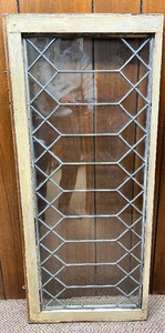 lot 45 image: Vintage Leaded Glass Window