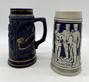 lot 64 image: Vintage Pair of German Beer Steins
