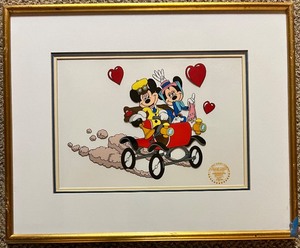 lot 99 image: DISNEY Sunday Drive - Mickey and Minnie Serigraph Cel