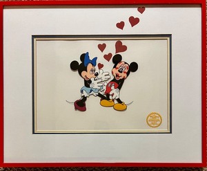 lot 101 image: DISNEY Minnie Love Mickey Serigraph Cel