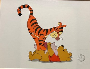 lot 102 image: DISNEY Tigger Tackle - Serigraph Cel