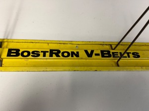 lot 318 image: Vintage BosTron V-Belts Metal Advertising RACK