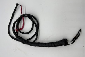 lot 320 image: Vintage Braided Leather WHIP Souvenir Mexico 55 L