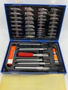 lot 509 image: RS PRO 3814874 Precision Knife Set 37 Blades , 48 peces