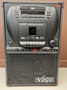 lot 210 image: V2GO-300 Portable Karaoke System with Headphones, 2 Microphones, CDs and more