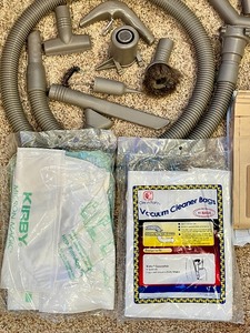 lot 236 image: KIRBY SENTRIA VACUUM with Attachments and Cleaner Bags