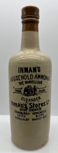 lot 277 image: Antique INMANS Stoneware Bottle - Household Ammonia