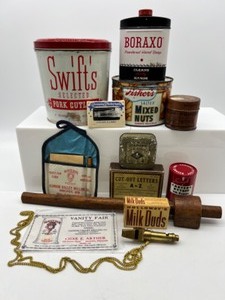 lot 281 image: Vintage Variety of Advertising, Tins and More