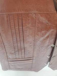 lot 401 image: Vintage 1980s Cevys Mens Leather Vest