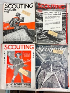 lot 519 image: Vintage SCOUTING Magazines 1934-1938 - QTY 20 Issues