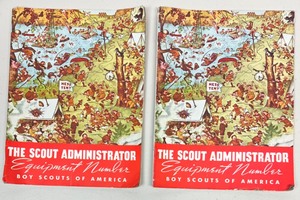 lot 518 image: Vintage 1937 THE SCOUT ADMINISTRATOR - BOY SCOUTS Catalogue - QTY 2