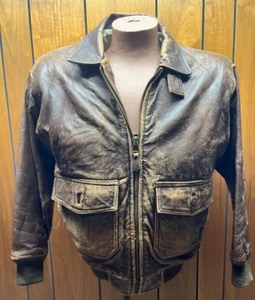 lot 258 image: Vintage ADVENTURE BOUND Leather Lambskin Jacket - Size M