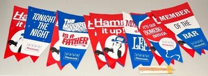 lot 269 image: Vintage HAMMS BEER Advertising Pennant Banner - NOS