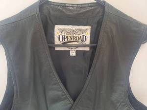 lot 415 image: Open Road Wilsons Black Leather Mens Vest