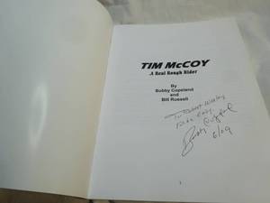 lot 355 image: Tim McCoy A Real Rough Rider by BOBBY COPELAND Bill Russell - Signed Cowboy