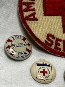 lot 396 image: Vintage 50s RED CROSS Pinbacks & Patch Collection