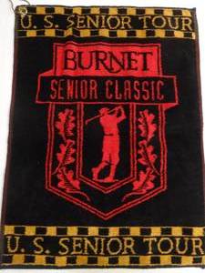 lot 308 image: Vtg BURNET SENIOR CLASSIC Tour GOLF TOWEL&Keychain