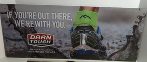 lot 391 image: DARN TOUGH Sportsman Socks Commercial Advertising signs Colorful