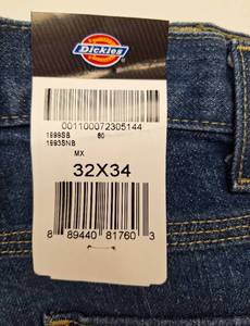lot 567 image: DICKIES Mens Denim Carpenter Jeans - NWT - Size 32 x 34 - 2 pairs