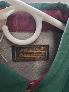lot 443 image: Vintage EDDIE BAUER Chamois Block Color Shirt