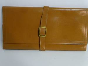 lot 330 image: Vtg Leather North American Life & Casualty Insurance Company Bi-fold Ledger NEW