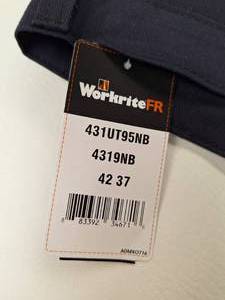 lot 599 image: Workrite FR (Flame Resistant) Westex UltraSoft Mens Navy Pant - CAT 2 - NWT - Size 42 x 37 - 1 pair