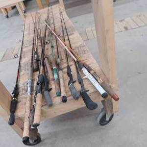 LOT OF VINTAGE FISHING POLES