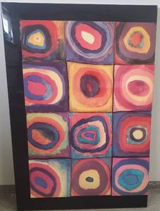 lot 1 image: Wassily Kandinsky Color Study Squares Art