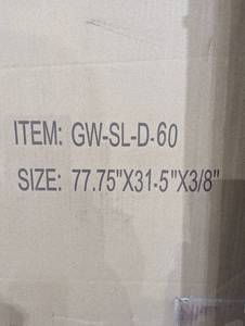 Set of Shower Glass - 78 x 31.5 & 11.5 x 80 - Mixed