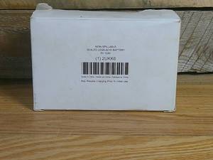 Sealed Lead Acid Battery 6V DC, 12 Ah Capacity, 3.7 in Ht, 1.97 in Wd, 6 in Dp