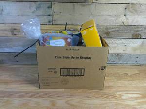 Box of Miscellaneous Light Bulbs-Candelabra-LED-Incandescent