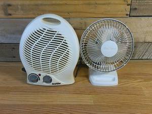 Set of 2 Personal Fan and Heater